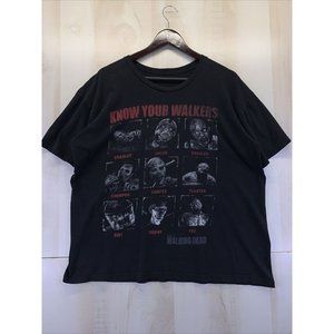Vintage Walking Dead Know Your Walkers Tee Adult T Shirt-5027